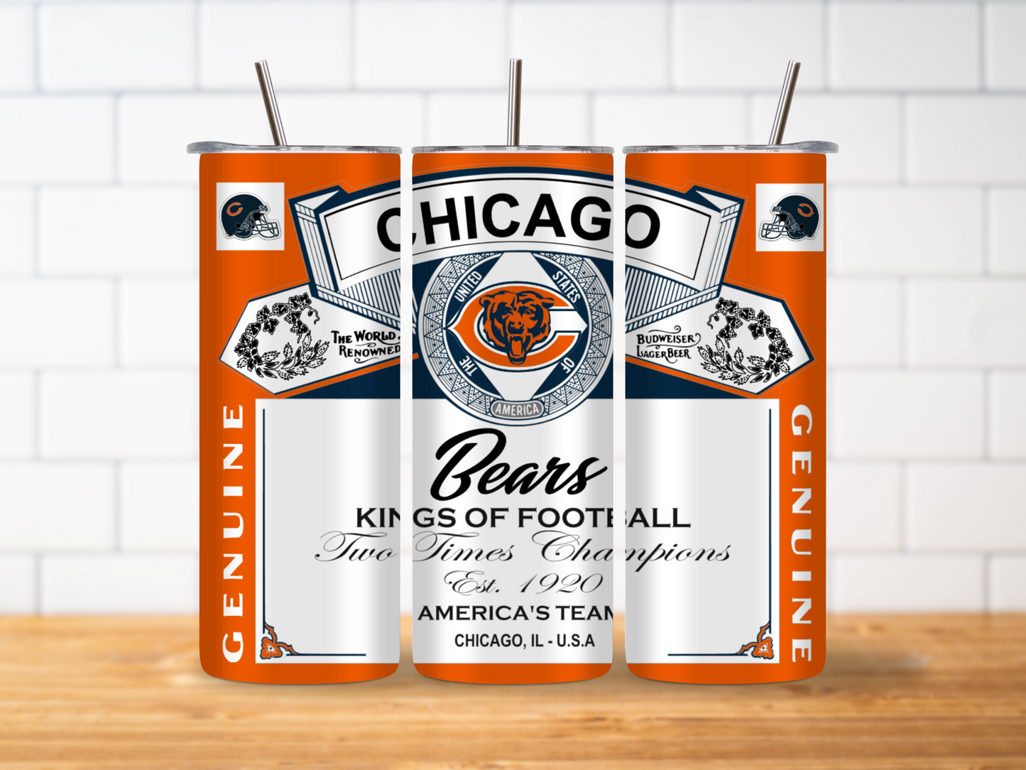 Chicago Bears | Kings of Football | 20OZ Tumbler