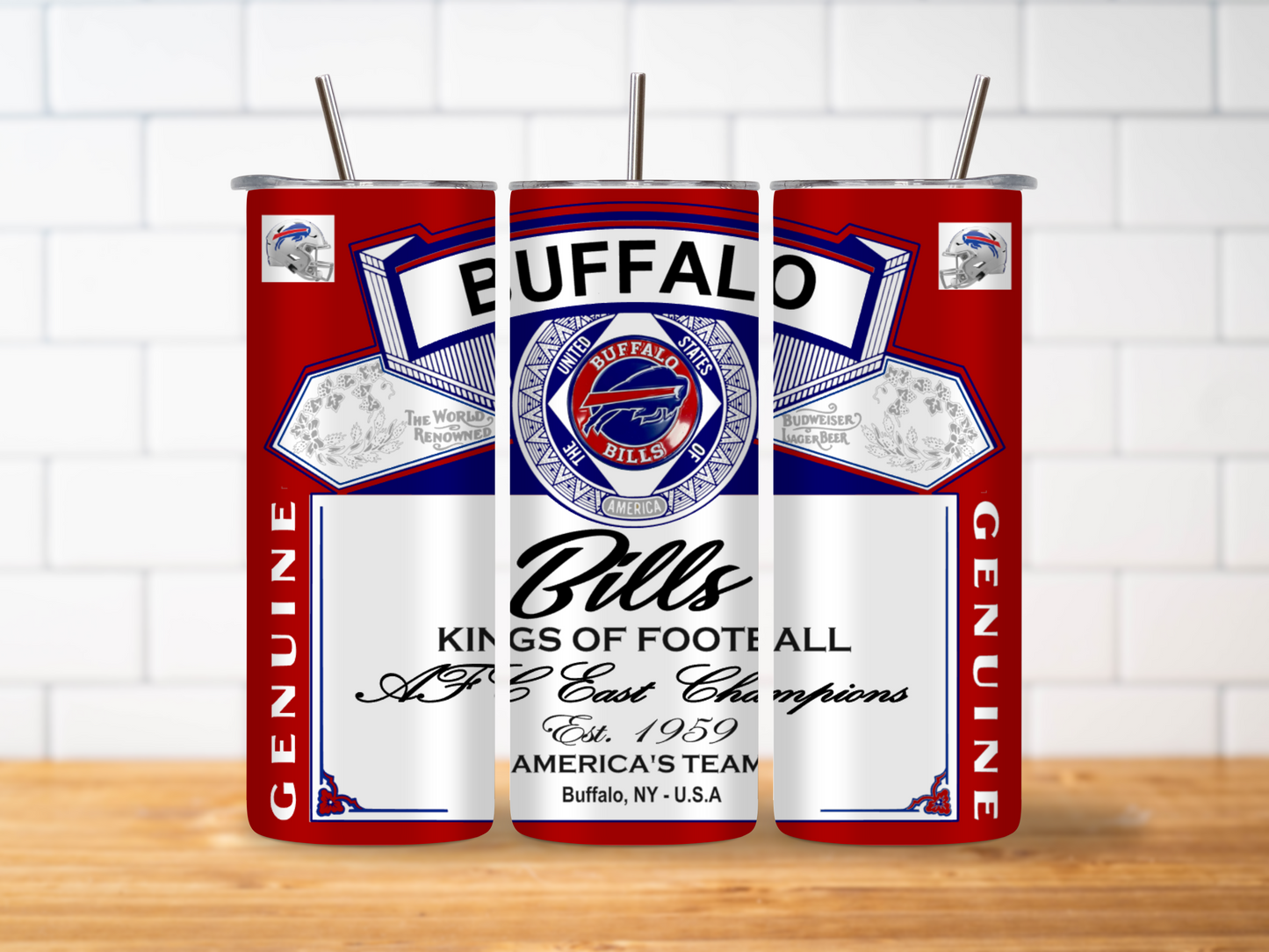 Buffalo Bills | Kings of Football | 20OZ Tumbler